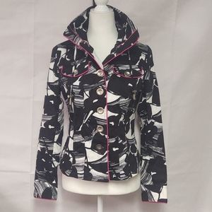 Just B Jacket black and white NWT